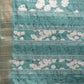 Turquoise Silk Blend Digital Print Floral Saree with Unstitched Blouse - Hiral Fashion | Swadesiicart