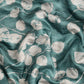 Turquoise Silk Blend Digital Print Floral Saree with Unstitched Blouse - Hiral Fashion | Swadesiicart