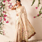 Hiral Fashion Beige Banarasi Art Silk Floral Digital Printed Saree | Swadesiicart