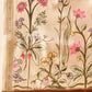 Hiral Fashion Beige Banarasi Art Silk Floral Digital Printed Saree | Swadesiicart