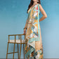 Beige Tusser Silk Digital Print Animal Print Saree with Unstitched Blouse - Hiral Fashion | Swadesiicart