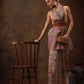 Beige Cotton Blend Digital Print Floral Saree with Unstitched Blouse - Hiral Fashion | Swadesiicart