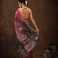 Multicolor Silk Blend Digital Print Floral Saree with Unstitched Blouse - Hiral Fashion | Swadesiicart