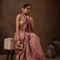 Peach Cotton Blend Digital Print Floral Saree with Unstitched Blouse - Hiral Fashion | Swadesiicart