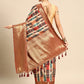 Beige Kanchipuram Silk Digital Print Abstract Saree with Unstitched Blouse - Hiral Fashion | Swadesiicart