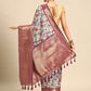Multicolor Kanchipuram Silk Digital Print Floral Saree with Unstitched Blouse - Hiral Fashion | Swadesiicart
