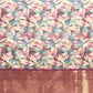 Multicolor Kanchipuram Silk Digital Print Floral Saree with Unstitched Blouse - Hiral Fashion | Swadesiicart