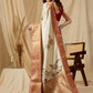 Beige Kanjeevaram Silk Digital Print Animal Print Saree with Unstitched Blouse - Hiral Fashion | Swadesiicart