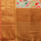 Green Kanjeevaram Silk Digital Print Floral Saree with Unstitched Blouse - Hiral Fashion | Swadesiicart