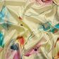 Multicolor Kanjeevaram Silk Digital Print Floral Saree with Unstitched Blouse - Hiral Fashion | Swadesiicart