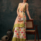 Multicolor Silk Blend Digital Print Bandhani Saree with Unstitched Blouse - Hiral Fashion | Swadesiicart