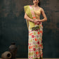 Multicolor Silk Blend Digital Print Bandhani Saree with Unstitched Blouse - Hiral Fashion | Swadesiicart