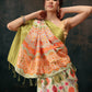 Multicolor Silk Blend Digital Print Bandhani Saree with Unstitched Blouse - Hiral Fashion | Swadesiicart