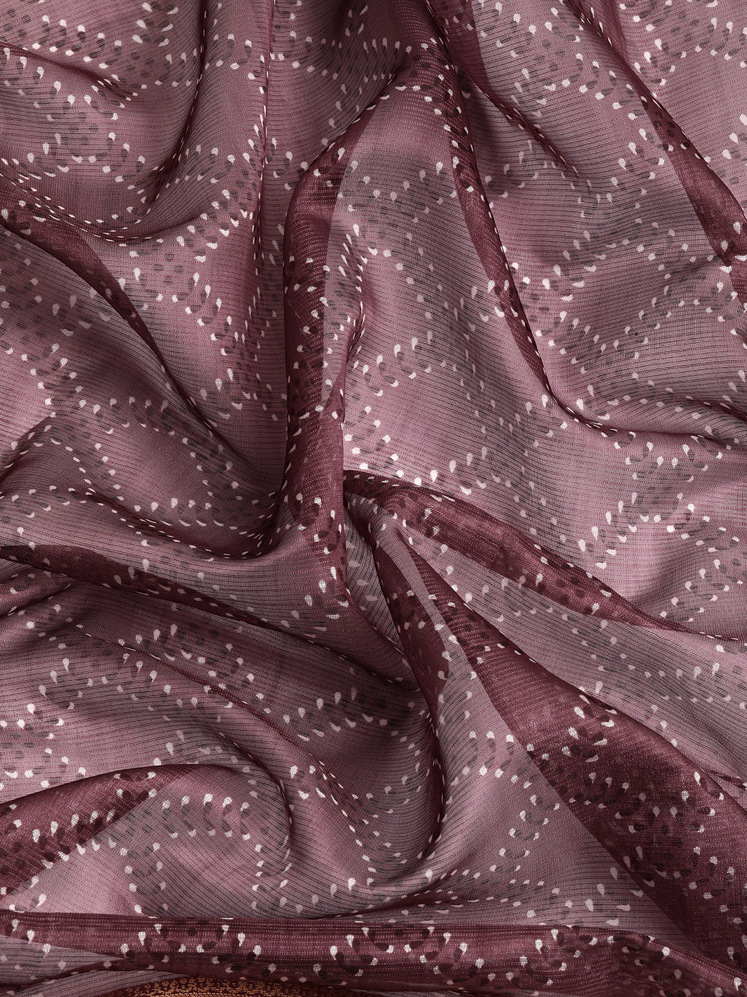 Purple Kanjeevaram Silk Digital Print Geomatric Saree with Unstitched Blouse - Hiral Fashion | Swadesiicart