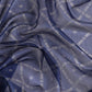 Navy Blue Kanjeevaram Silk Digital Print Geomatric Saree with Unstitched Blouse - Hiral Fashion | Swadesiicart