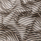 Gray Kanjeevaram Silk Digital Print Striped Saree with Unstitched Blouse - Hiral Fashion | Swadesiicart