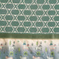 Green Kanjeevaram Silk Digital Print Geomatric Saree with Unstitched Blouse - Hiral Fashion | Swadesiicart