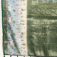 Green Kanjeevaram Silk Digital Print Geomatric Saree with Unstitched Blouse - Hiral Fashion | Swadesiicart