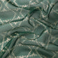 Green Kanjeevaram Silk Digital Print Geomatric Saree with Unstitched Blouse - Hiral Fashion | Swadesiicart