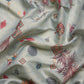 Gray Tissue Silk Digital Print Floral Saree with Unstitched Blouse - Hiral Fashion | Swadesiicart