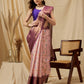 Purple Tissue Silk Digital Print Floral Saree with Unstitched Blouse - Hiral Fashion | Swadesiicart