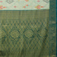 Turquoise Tissue Silk Digital Print Geomatric Saree with Unstitched Blouse - Hiral Fashion | Swadesiicart