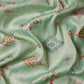 Turquoise Tissue Silk Digital Print Geomatric Saree with Unstitched Blouse - Hiral Fashion | Swadesiicart