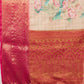 Peach Munga Silk Digital Print Floral Saree with Unstitched Blouse - Hiral Fashion | Swadesiicart