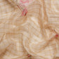 Peach Munga Silk Digital Print Floral Saree with Unstitched Blouse - Hiral Fashion | Swadesiicart