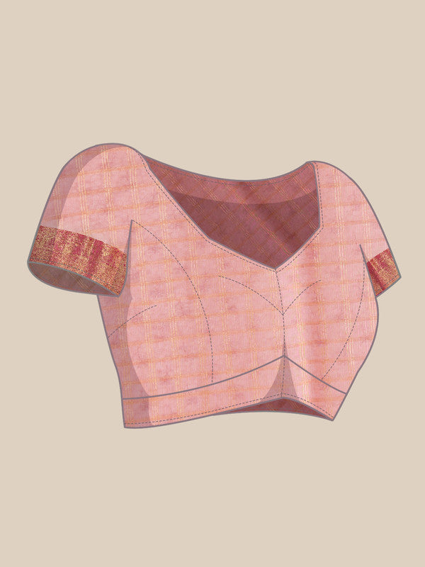 Pink Munga Silk Digital Print Floral Saree with Unstitched Blouse - Hiral Fashion | Swadesiicart