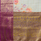 Sky Blue Munga Silk Digital Print Floral Saree with Unstitched Blouse - Hiral Fashion | Swadesiicart