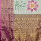 Turquoise Munga Silk Digital Print Floral Saree with Unstitched Blouse - Hiral Fashion | Swadesiicart