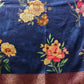 Hiral Fashion Navy Blue Banarasi Silk Floral Digital Printed Saree | Swadesiicart