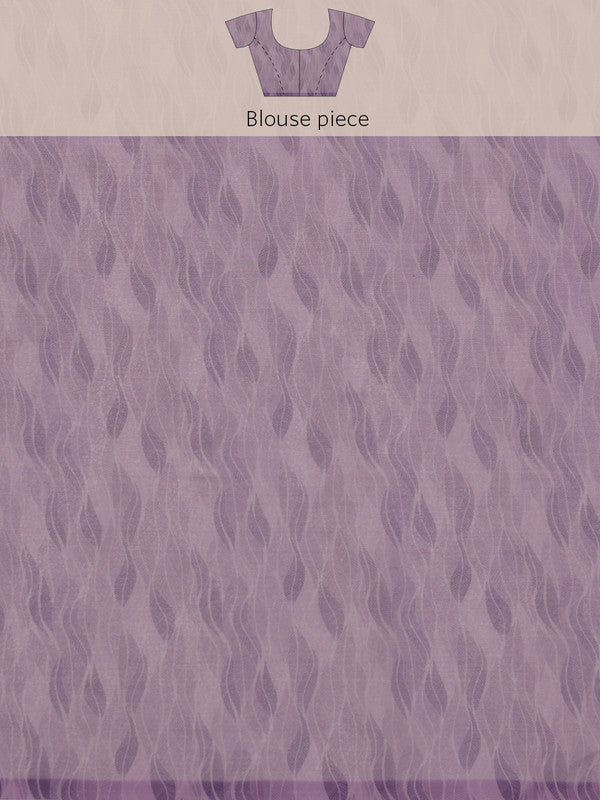 Purple Chiffon Digital Print Floral Saree with Unstitched Blouse - Hiral Fashion | Swadesiicart