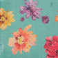 Turquoise Chiffon Digital Print Floral Saree with Unstitched Blouse - Hiral Fashion | Swadesiicart