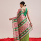 Hiral Fashion Green Banarasi Cotton Silk Abstract Digital Printed Saree | Swadesiicart