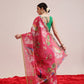 Hiral Fashion Pink Banarasi Cotton Silk Fruits Digital Printed Saree | Swadesiicart