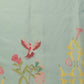 Hiral Fashion Blue Banarasi Cotton Silk Floral Digital Printed Saree | Swadesiicart