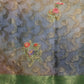 Green Cotton Digital Print Floral Saree with Unstitched Blouse - Hiral Fashion | Swadesiicart