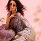 Gray Cotton Digital Print Floral Saree with Unstitched Blouse - Hiral Fashion | Swadesiicart