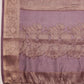 Gray Cotton Digital Print Floral Saree with Unstitched Blouse - Hiral Fashion | Swadesiicart