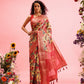Mustard Cotton Digital Print Floral Saree with Unstitched Blouse - Hiral Fashion | Swadesiicart