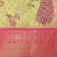 Green Art Silk Printed Polka Dots Saree with Unstitched Blouse - Hiral Fashion | Swadesiicart
