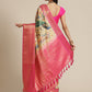 Multicolor Art Silk Printed Polka Dots Saree with Unstitched Blouse - Hiral Fashion | Swadesiicart