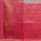 Turquoise Art Silk Printed Polka Dots Saree with Unstitched Blouse - Hiral Fashion | Swadesiicart
