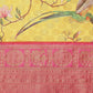 Yellow Art Silk Printed Polka Dots Saree with Unstitched Blouse - Hiral Fashion | Swadesiicart