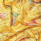 Yellow Art Silk Printed Polka Dots Saree with Unstitched Blouse - Hiral Fashion | Swadesiicart