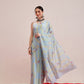 Hiral Fashion Blue Bollywood Mul Cotton Abstract Digital Printed Saree | Swadesiicart