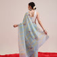 Hiral Fashion Blue Bollywood Mul Cotton Abstract Digital Printed Saree | Swadesiicart