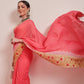 Hiral Fashion Pink Bollywood Mul Cotton Abstract Digital Printed Saree | Swadesiicart